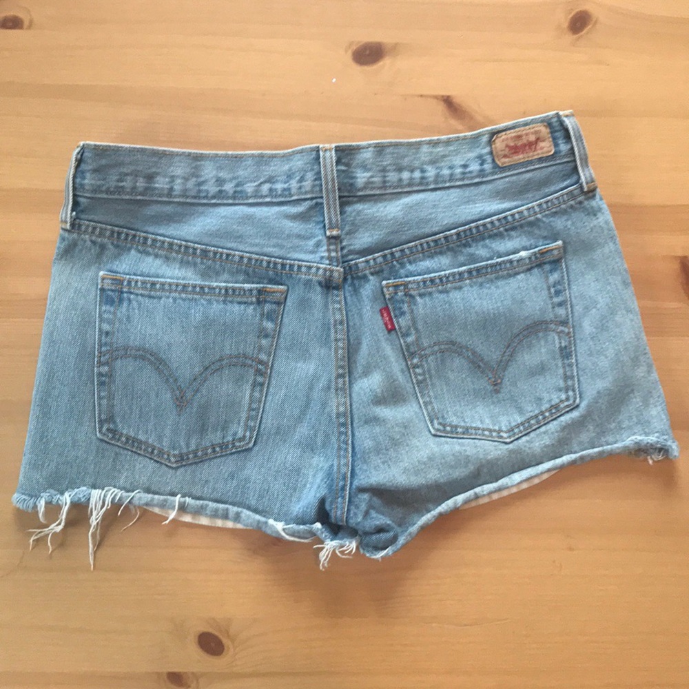 Levi High Waisted Denim Shorts